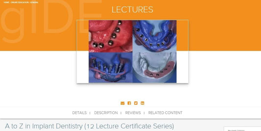 gIDE ondemand lectures - A to Z in Implant Dentistry